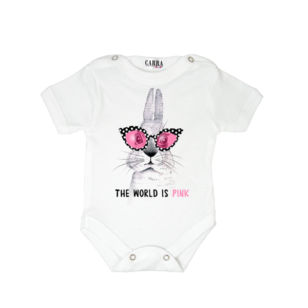 Carra Pink World бебешко боди 